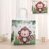 5Pcs Wild Zoo Party Gift Bag Non Woven Jungle Animal Gift Bag Children'S Wild Zoo Theme Party Birthday Gift Bag