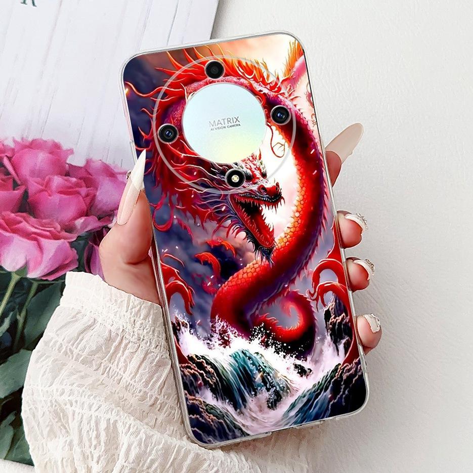 For Honor X9a Case Magic5 Lite Popular Luxury Painted Cover Soft Slim Phone Case For Honor Magic 5 Lite HonorX9a Back Cover Bags