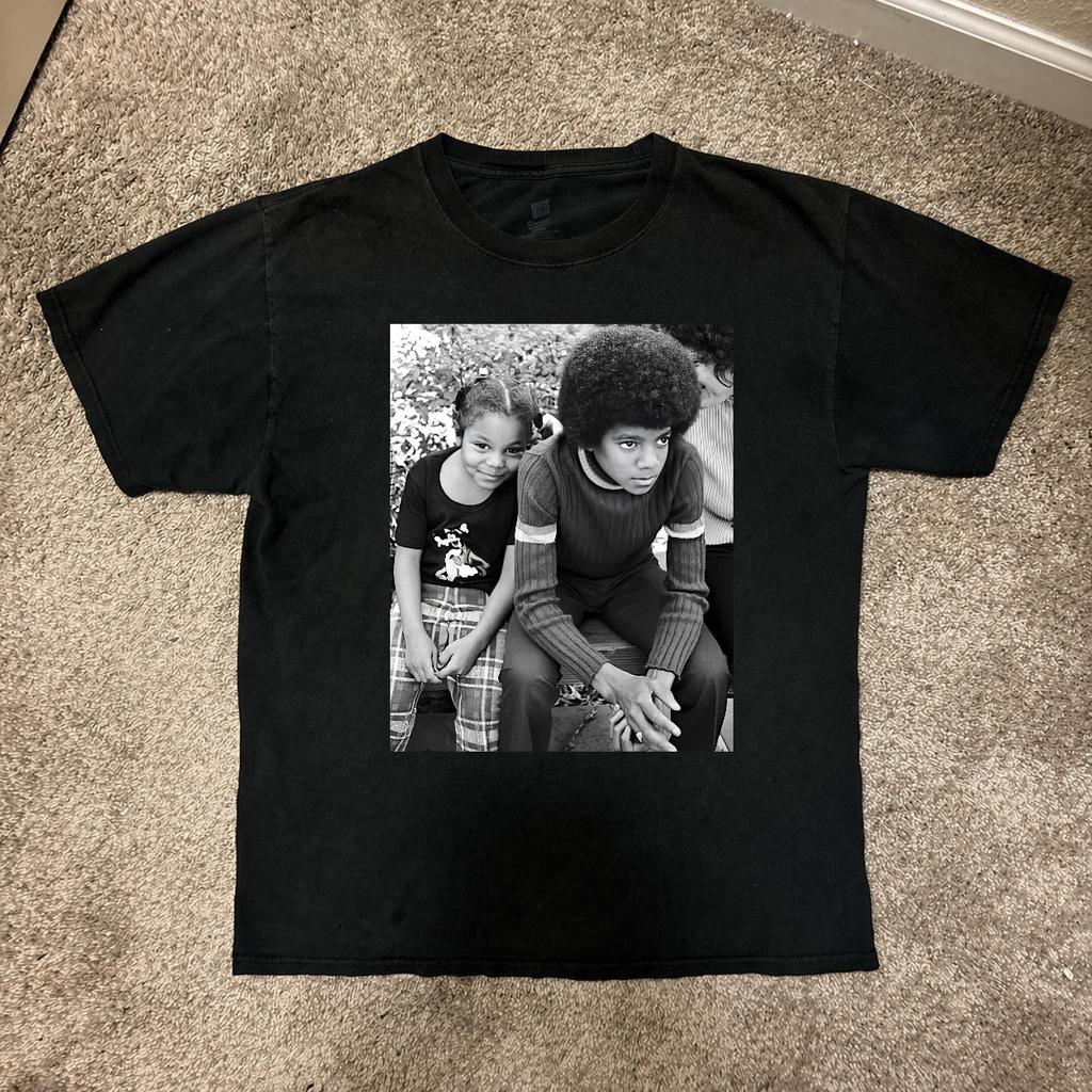 Youth Michael Jackson & Janet Shirt, 80s/90s Pop Icon Unisex S-5XL