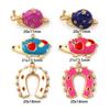 1pc Cute Enamel Hedgehog Snai 304 Stainless Steel Charms 18k Gold Plated Animal Pendants For Necklace Fashion Jewelry Making
