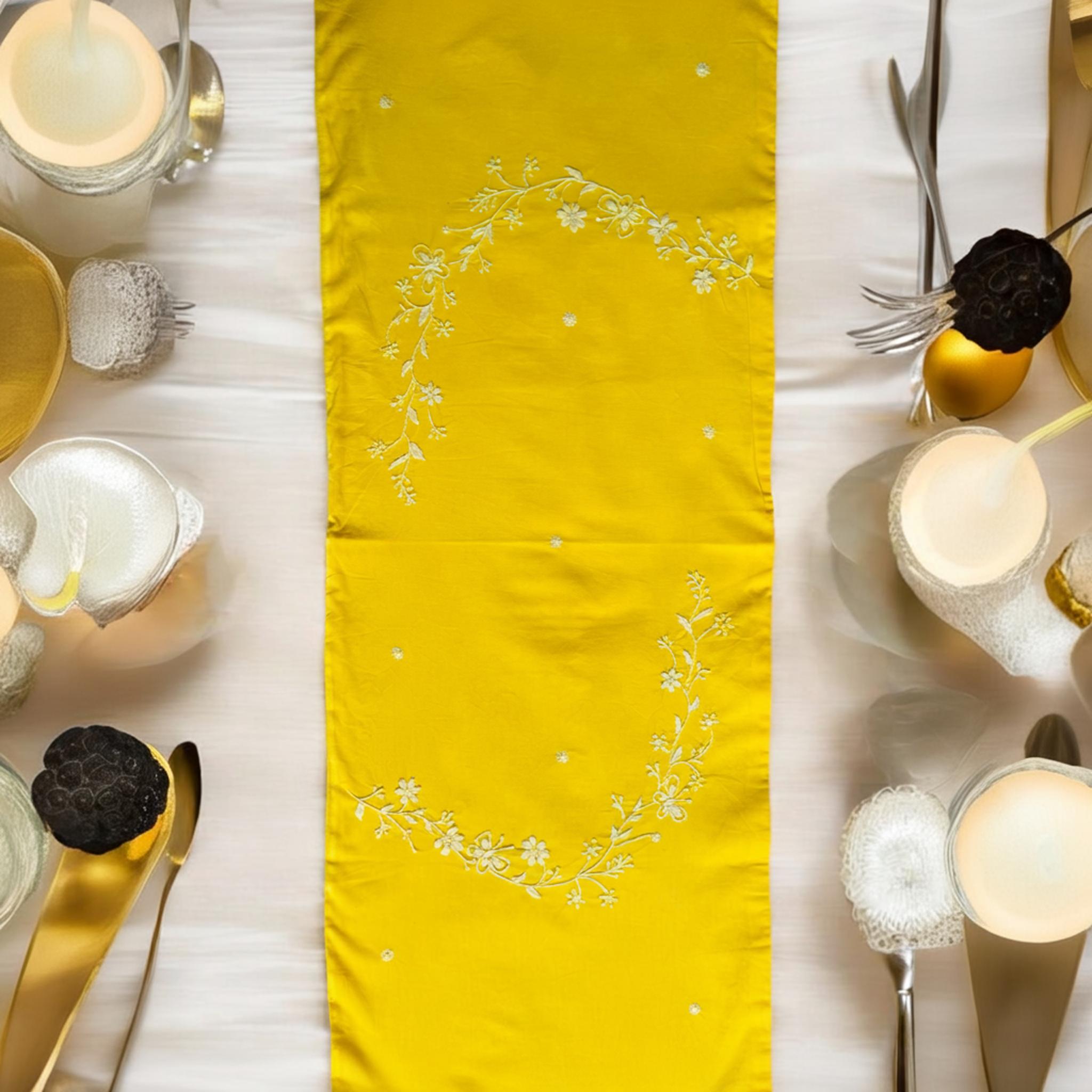 Бегун, любящий цветы жёлтый