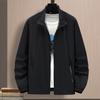 Men Outdoor Jacket Long Sleeves Sun Protection Breathable Solid Color Zipper Closure Anti-UV Ultra-thin Plus Size Cycling Sports Sun Protection Coat