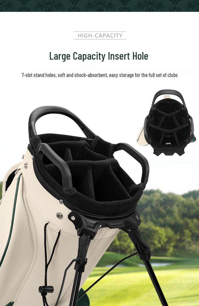 Women's PGM Golf Stand Bag, 7 Dividers, Dual Shoulder Straps, Waterproof Microfiber