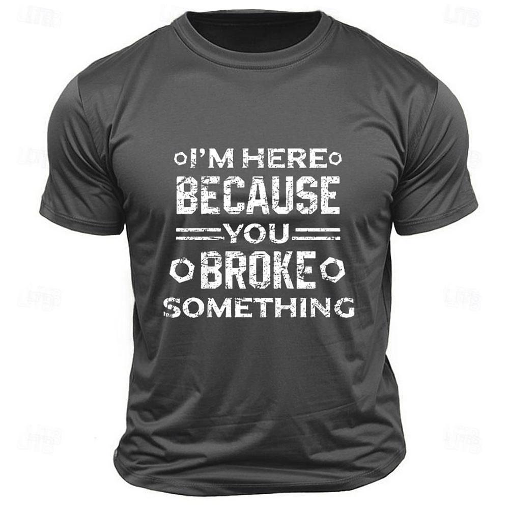 Casual Men's Letter Print T-shirts Clothes Oversized Loose O-neck Short Sleeve T-shirt New Daily Breathable T Shirt For Men