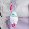 Cute Fried Shrimp Plush Keychain Cartoon Doll Bag Charm Girly Pendant Toy