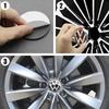 VEMZG1 For VW VOLKSWAGEN New 4pcs 56mm 60mm 65mm Car Wheel Center Decal Hub Sticker For Volkswagen VW Golf6 Polo Passat Tiguan Bettle B