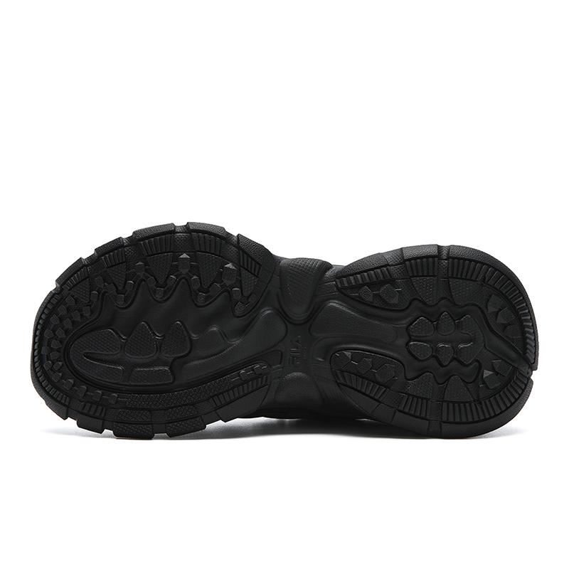 FILA TRUFFLE Cushioning Abrasion Resistant Lightweight Height Increasing Low top Chunky Sneakers Women's Black F12W611104FBK