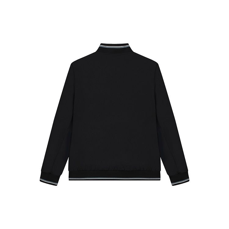 Fila Solid Color Casual Business Woven Jacket Men Jackets Black F11M222702F-BK