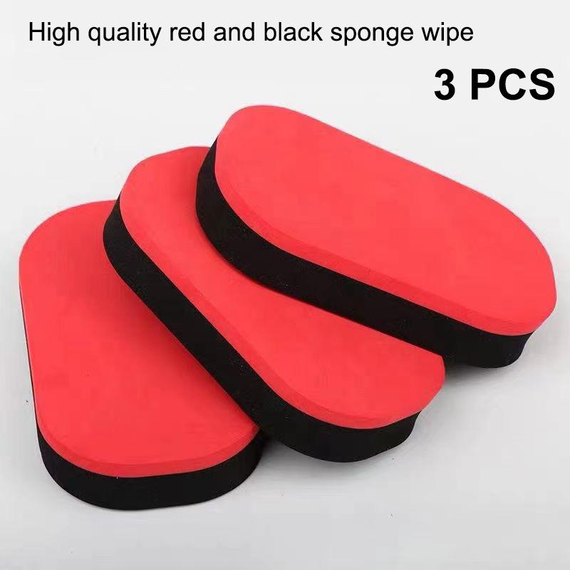 Table Tennis Paddle Cleaner 3Pcs Sponge&Rubber Eraser Set for Gentle Dust&Smudge Removal Extend Racket Life Essential Care Kit