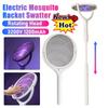 3200V Electric Mosquito Racket Swatter USB Rechargeable Mosquito Killer Lamp Racket Angle Adjustable Bug Zapper Fly Bat
