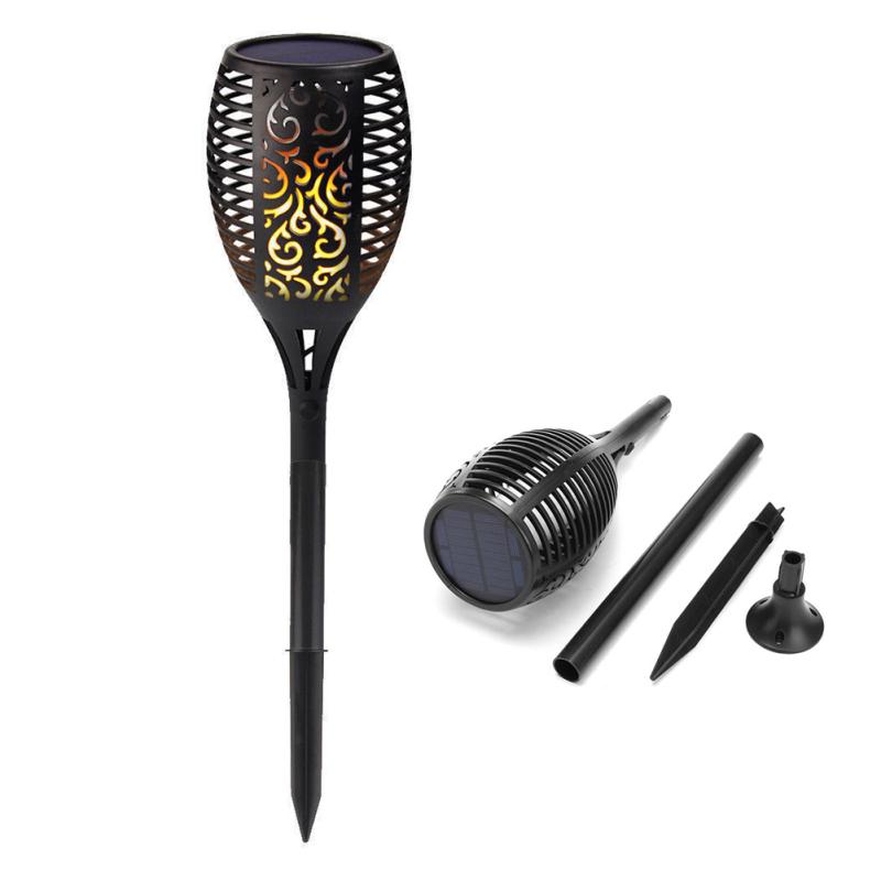 1PC 96LEDs Outdoor Solar Power Flame Lamp for Garden Lawn Lighting