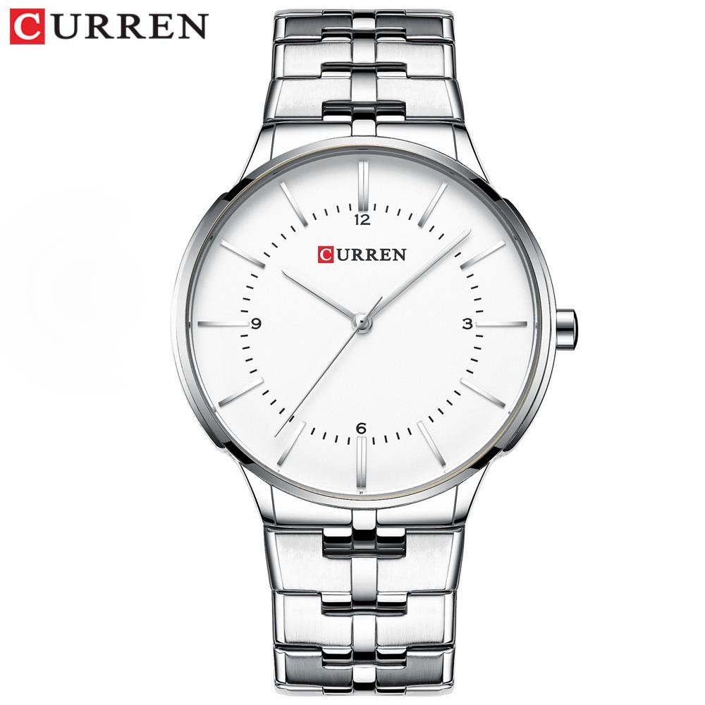 CURREN 8321 Men's Quartz Watch - Steel Band, Waterproof, Casual Business Style