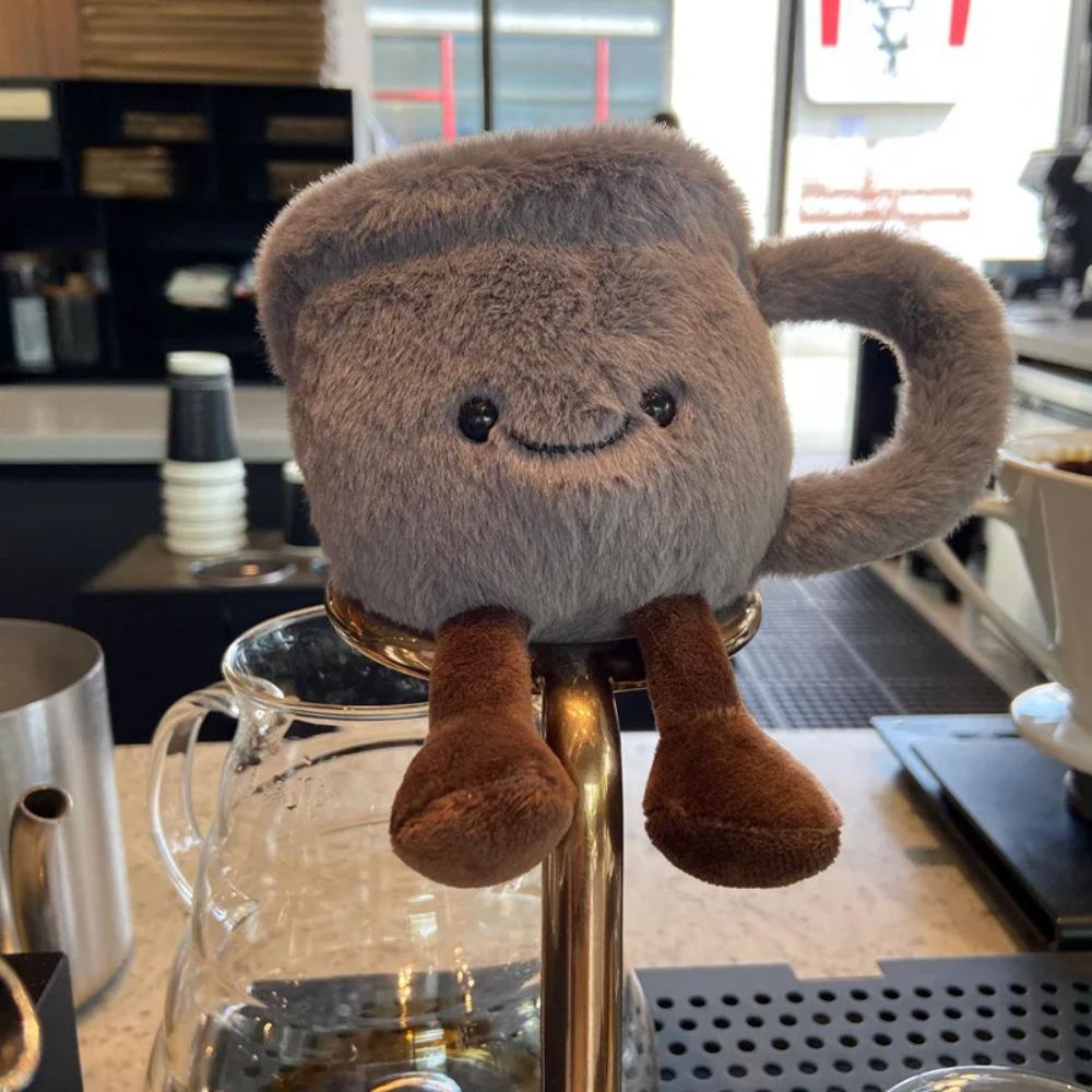 Schokoladen-Milchshake Puppe JC lustiger Nachmittagstee Plüschtier Perlenmilchtee Puppe Kaffeetasse Anhänger