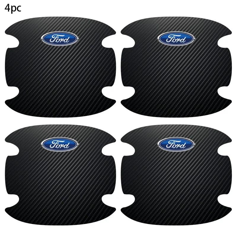 

Focus Hot For Ford 4PCS Car Door Sticker Scratches Resistant Cover Auto Handle Protection Film For Ford Fiesta Mondeo Fusion Exp