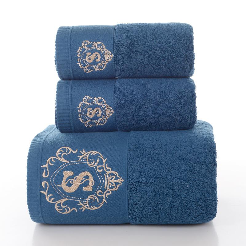 Cotton Towel Bath Towel, Enlarged Pure Cotton Towel Embroidered Business Towel