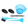 Hair Coloring Brush Hair Tint Salon Mixing Bowl Anti‑Slip Hair Dyeing Styling Tool(Blue )