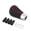 Universal Leather 5-Speed Gear Shift Knob - Fits Most Car Models