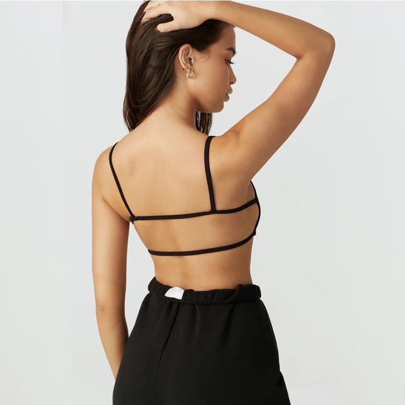 Summer Backless Sexy Camisole Women Strap Slim Beach Top 2025 Sleeveless Streetwear Korean Strap Sensual Tank Top