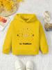 Halloween Fall/Winter Boys' Comfortable Bitcoin Pattern Hoodie - Long-Sleeved Casual Pullover Kids' Christmas Gift Sweatshirt