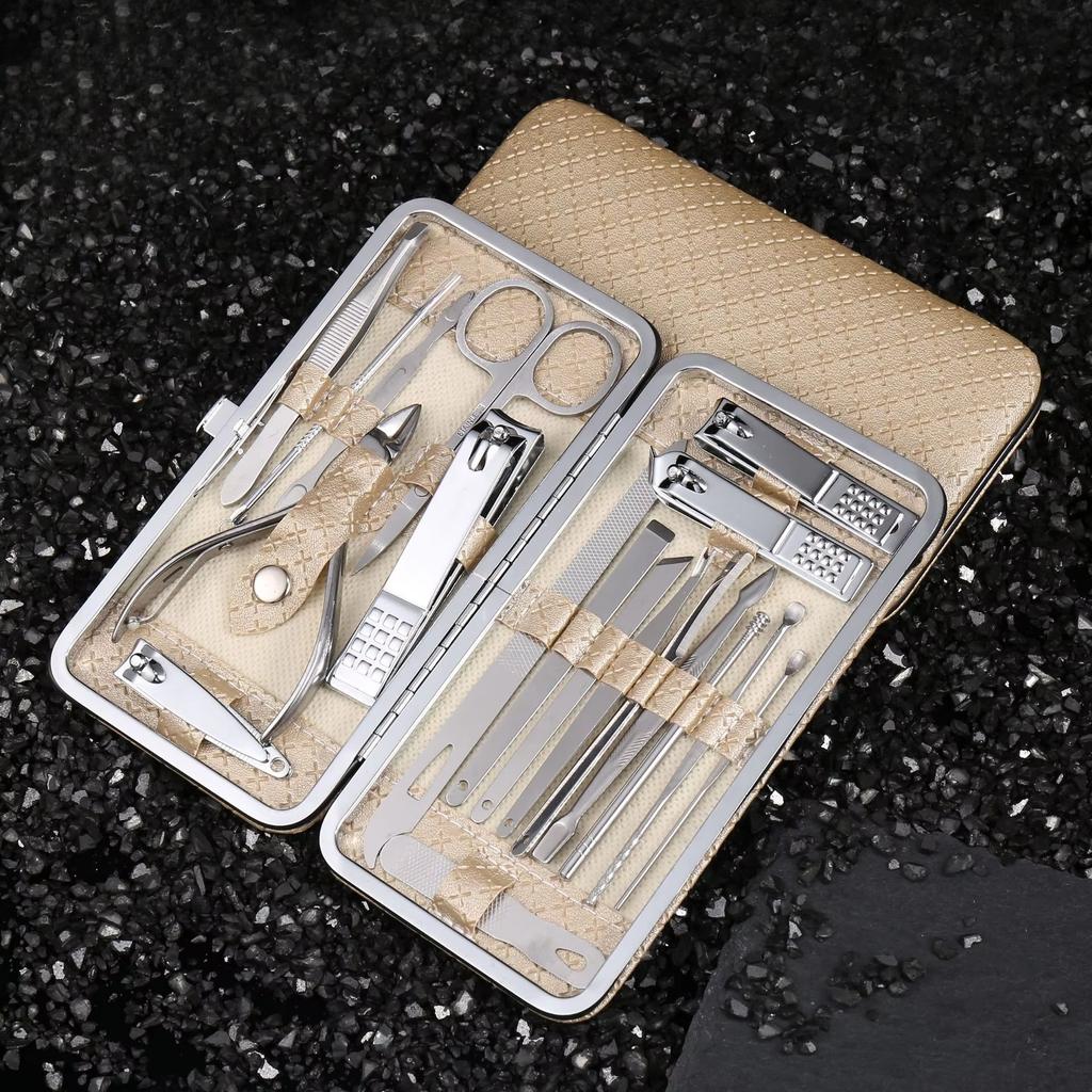 Pedicure Nail Clippers Manicure Set 19 Sets of Nail Clipper Professional Nail Care Kit