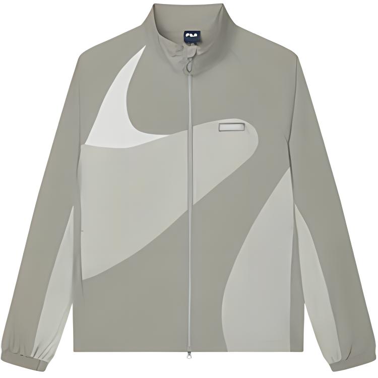 FILA Original Retro Sports Stand Collar Logo Color Block Outdoor Casual Sports Zip Stand Collar Jacket Men jackets Camel F71M429703F-BG M