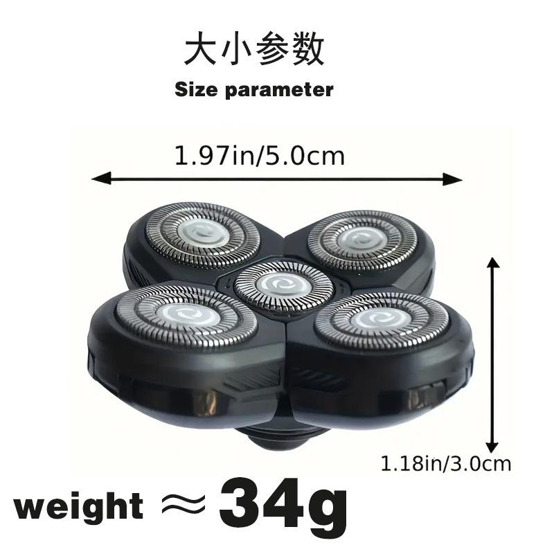 5 Blade Razor Replacement Shaving Heads for Floating Washable Electric 5D Shavers Trimmers Head Shaver Replacement Heads