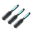 3pcs Round Hair Brush Scalp Massage Reduce Hair Pulling Curling Roll Hairbrush Roller Comb for Salon Home Use