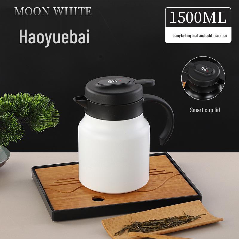 Large Capacity Smart Insulated Tea Brewer - 304 Stainless Steel Stewing Pot for Home or Office Use