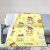 Crayons Shin Chans Anime Blanket Flannel Spring Autumn Multi-function Ultra-Soft Throw Blanket for Home Car Rug Piece