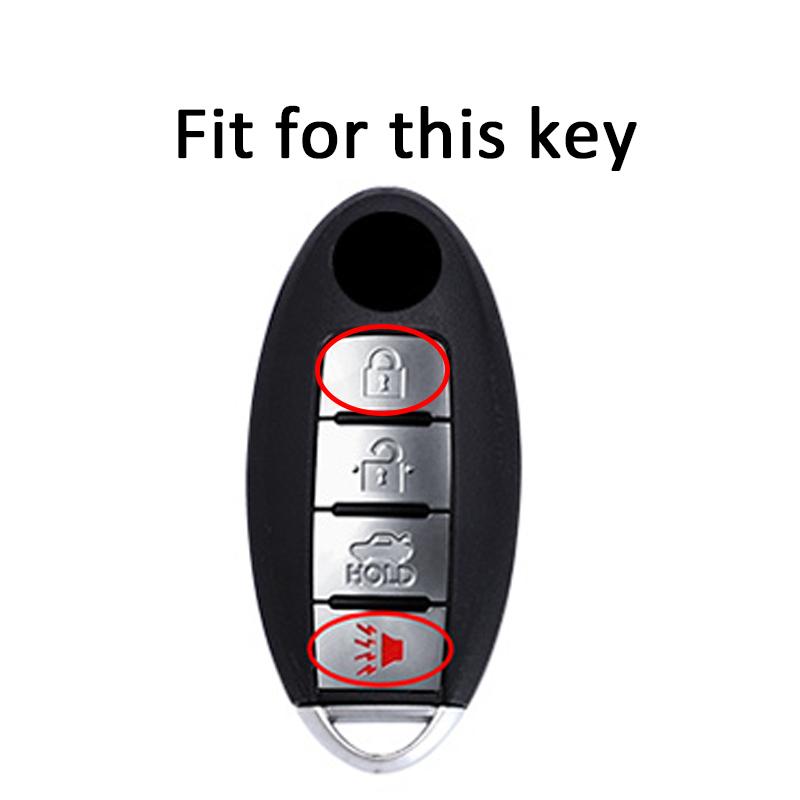 4 Buttons For Nissan Leaf Sentra Sl Murano Maxima Altima Versa Rogue For Infiniti Soft Tpu Key Fob Case Cover Holder Key Shell