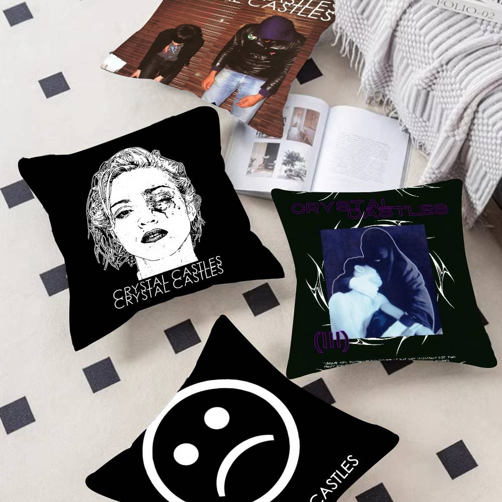 Anime Crystal Castles Band Pillow Anime Pillow Sofa Bed Head Pillow Cover Cushion Cover Fashion