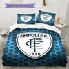 Empoli Logo Bedding Quilt Set Quilt Cover Pillowcase Home Decoration Birthday Gift (1 * Duvet Cover + 2 * Pillowcase, Without Core)