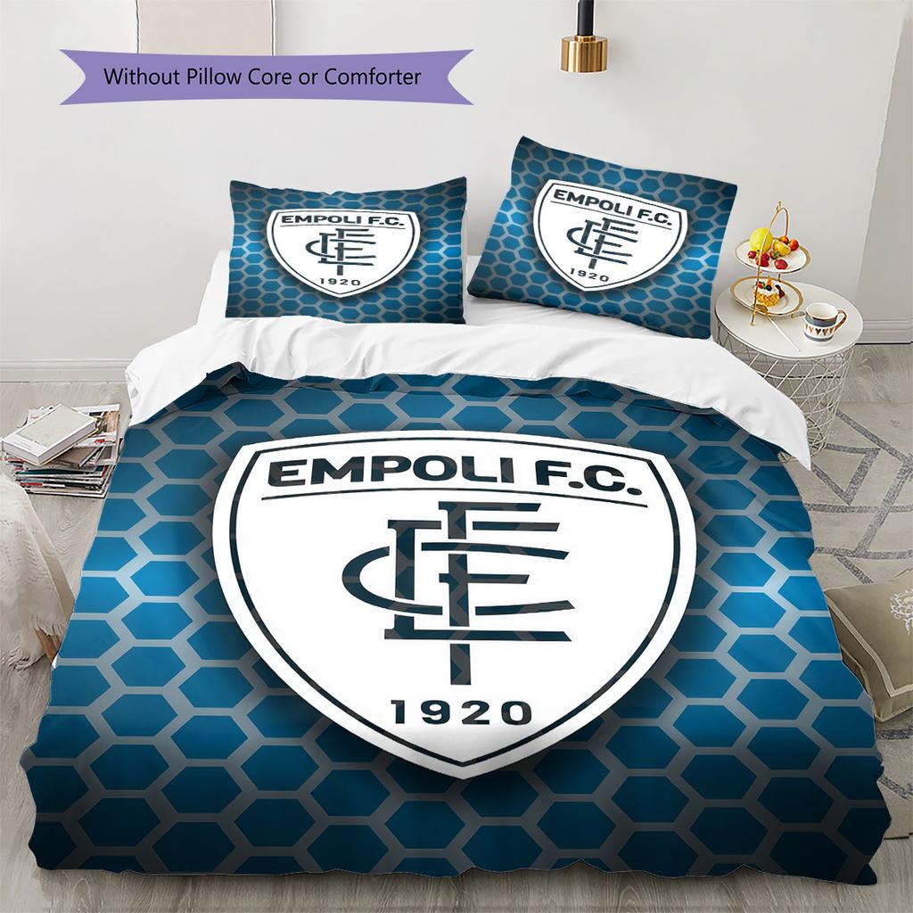 Empoli Logo Bedding Quilt Set Quilt Cover Pillowcase Home Decoration Birthday Gift (1 * Duvet Cover + 2 * Pillowcase, Without Core)