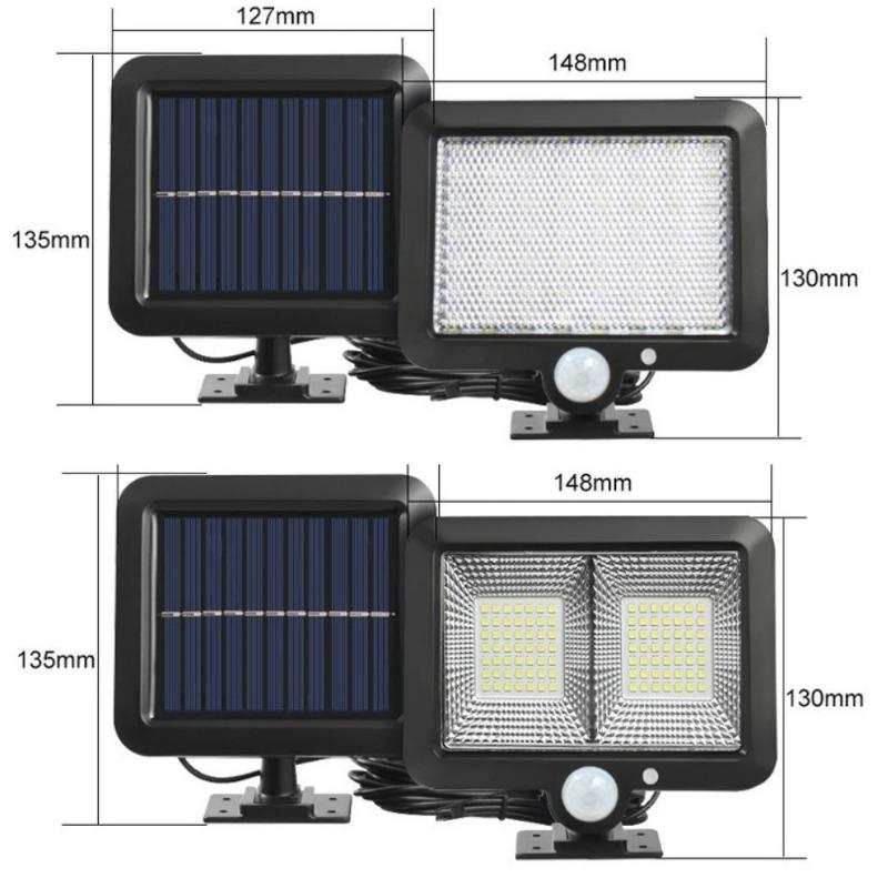LED Solar Lights Split Wall Lamp Motion Sensor Sunlight Light 3 Mode Outdoor Waterproof Emergency Street Garden Security Light