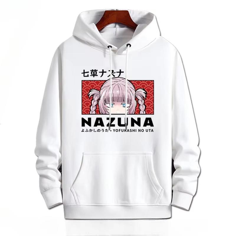 Call of The Night Nazuna Nanakusa Y2K Anime Lustiger Hoodie Hip Hop Grafik Sweatshirt Herrenpullover Streetwear Modekleidung