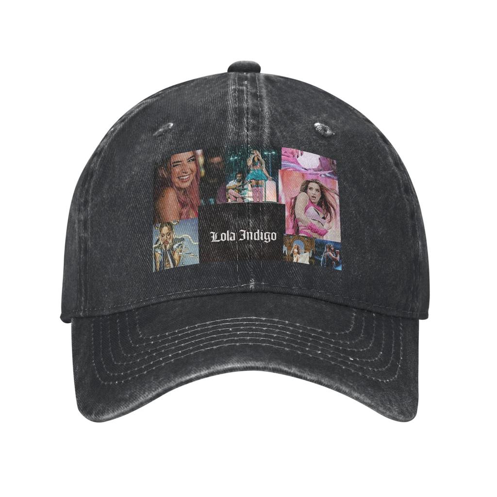 Spanish Lola Indigo Denim Cap Casual Baseball Caps Adjustable Hat Summer Unisex Baseball Hats