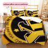 BSC Young Boys Pattern Bedding Home Decoration Birthday Gift ( 1 Duvet Cover + 2 Pillowcase, Without Core),fan Merchandise.