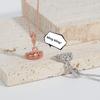 Cartoon Princess Heart Pendant Necklace Female, Simple Design High-End Diamond Crown Necklace