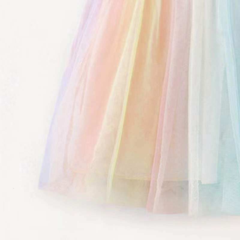 In Stock Summer Unicorn Small and Older Children's Short Sleeve Dress