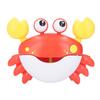 Dancing Crab Bubble Machine Music Electronic Crab Bubble Blower for Children Kids Washroom Red