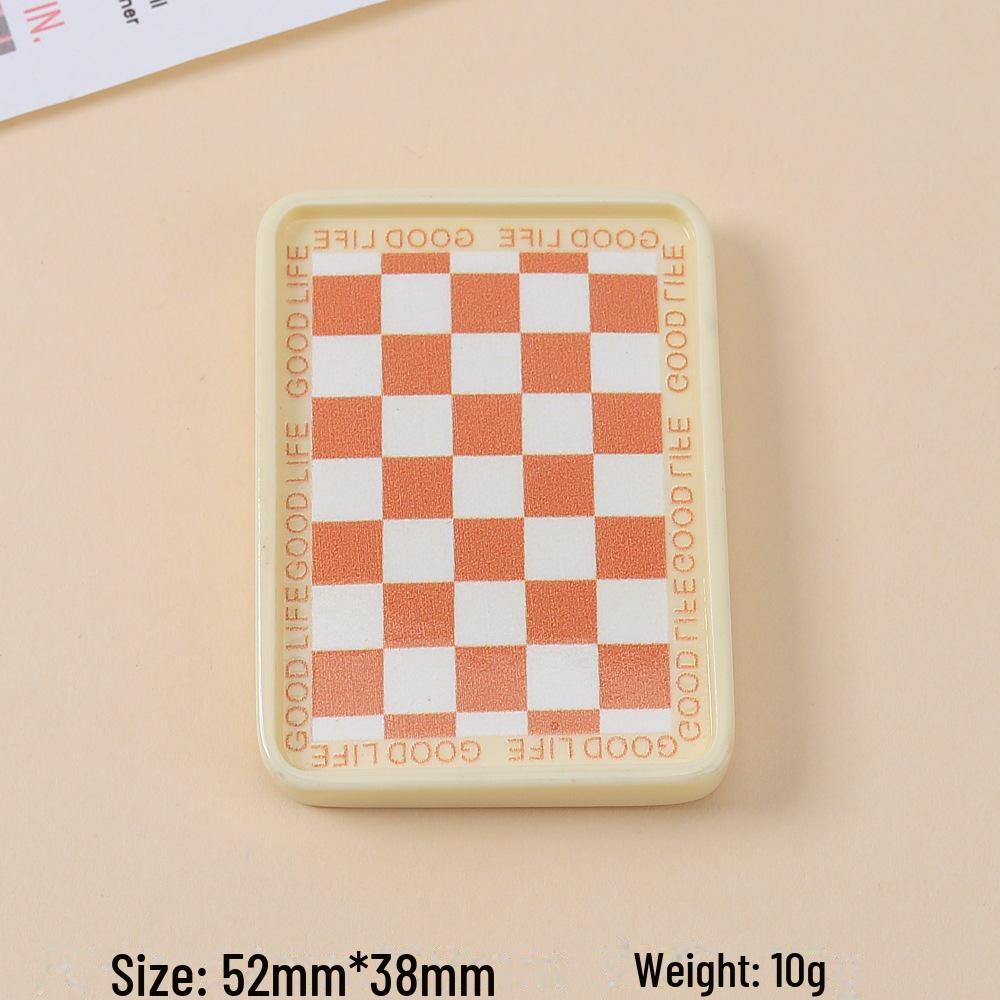Kolorowa Kreskówkowa Szachownica Żywiczna Spinka do Włosów i Akcesoria Magnetyczne