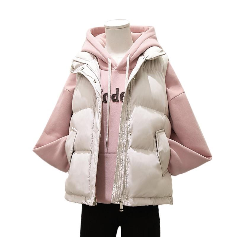 Winter Sleeveless Jacket Women's Fashion Casual Warm Vest Female Bisic Coat