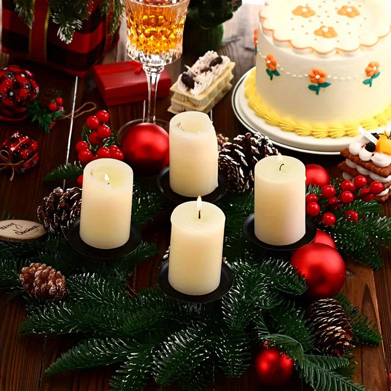 4 STK New Arrivals julepynt med stearinlys Middag Atmosfære Dekking Borddekorasjon