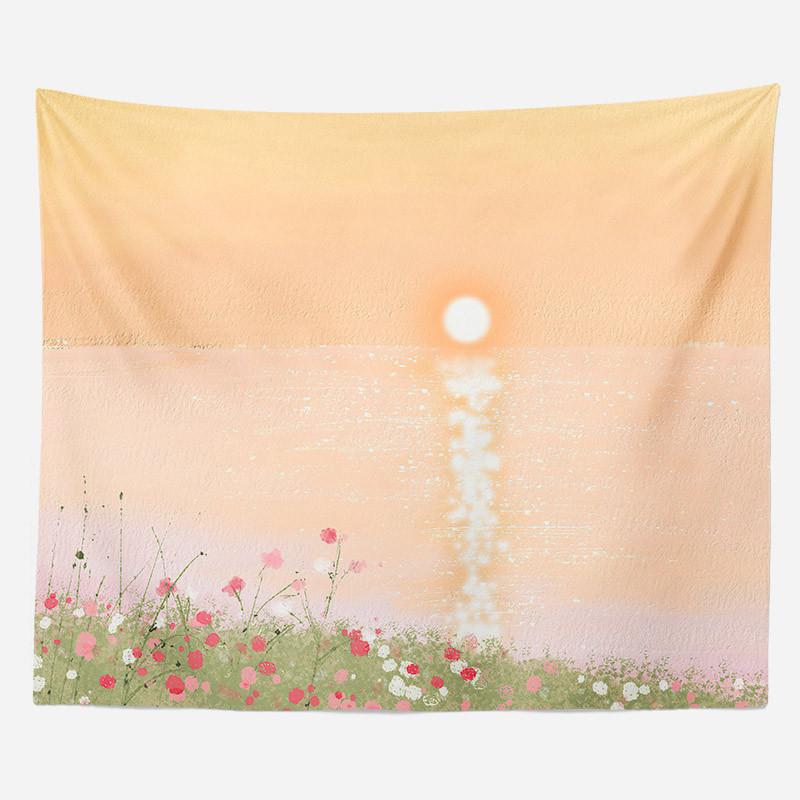 

Ins пейзаж висит ткань фон ткань спальня общежитие прикроватный гобелен украшение дома 100X75CM