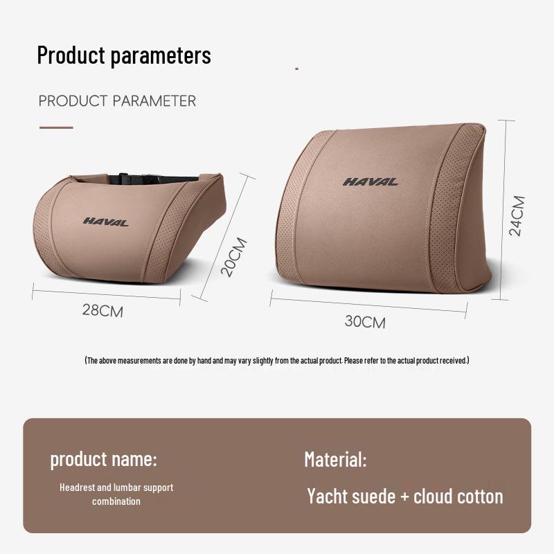Haval Headrest & Backrest Support: Neck Pillow & Lumbar Support for H6, Menglong, Big Dog, H9, Xiaolong, M6, Chitu, H5.