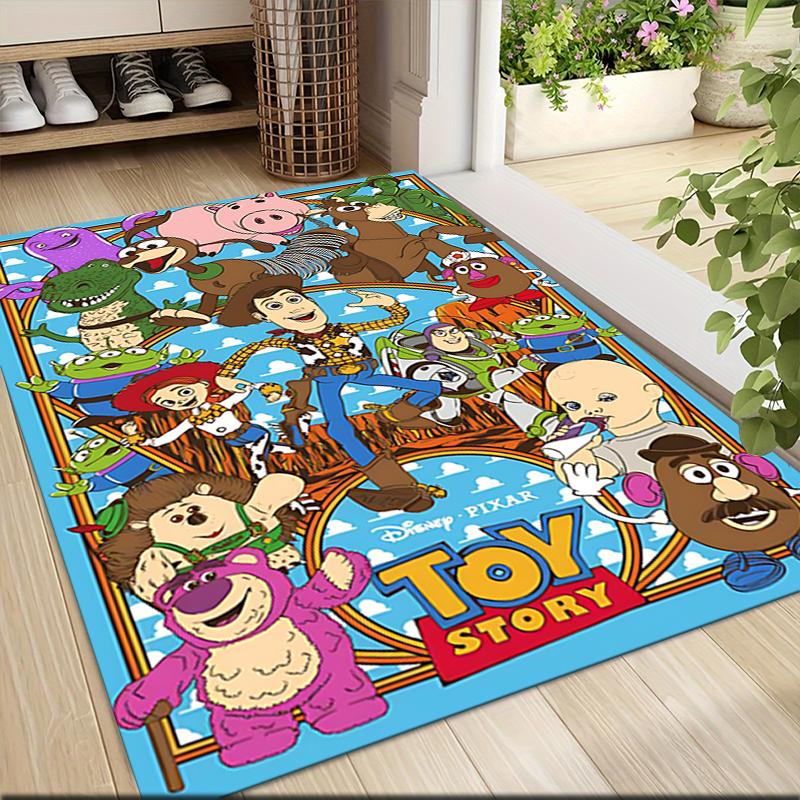 Toy Story Characters Carpet Rug Soft Washable Antislip Home Living Room Sofa Mats Personalized Christmas Rug