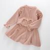 2025 Korean Style Baby Girl Sweater & Skirt Set with Bow - In Stock