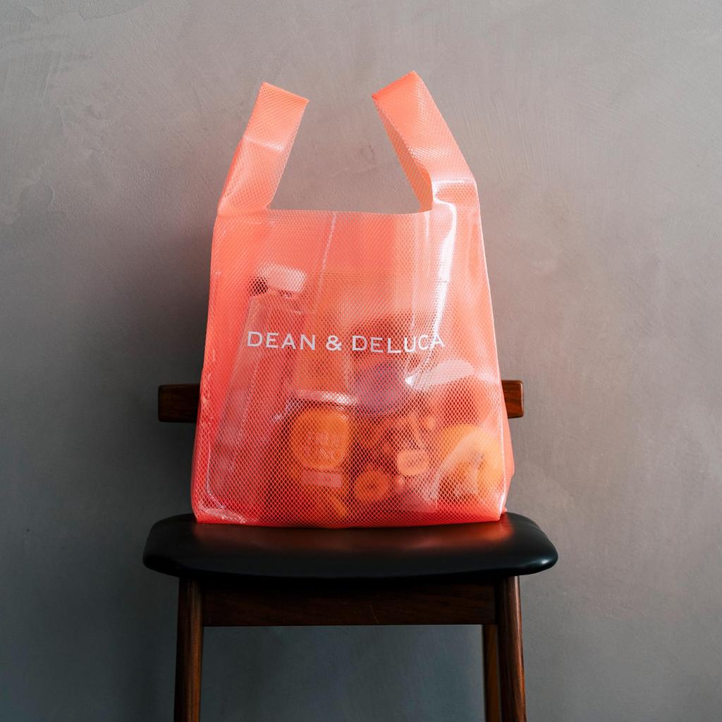 DEAN & DELUCA EVA Shopping Bag, Coral Orange