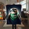 1PC Saudi Arabia National Football Team Patterned Flannel Blanket Suitable For All Seasons for Home Decor Warmth and Comfort Gifts Holiday Present