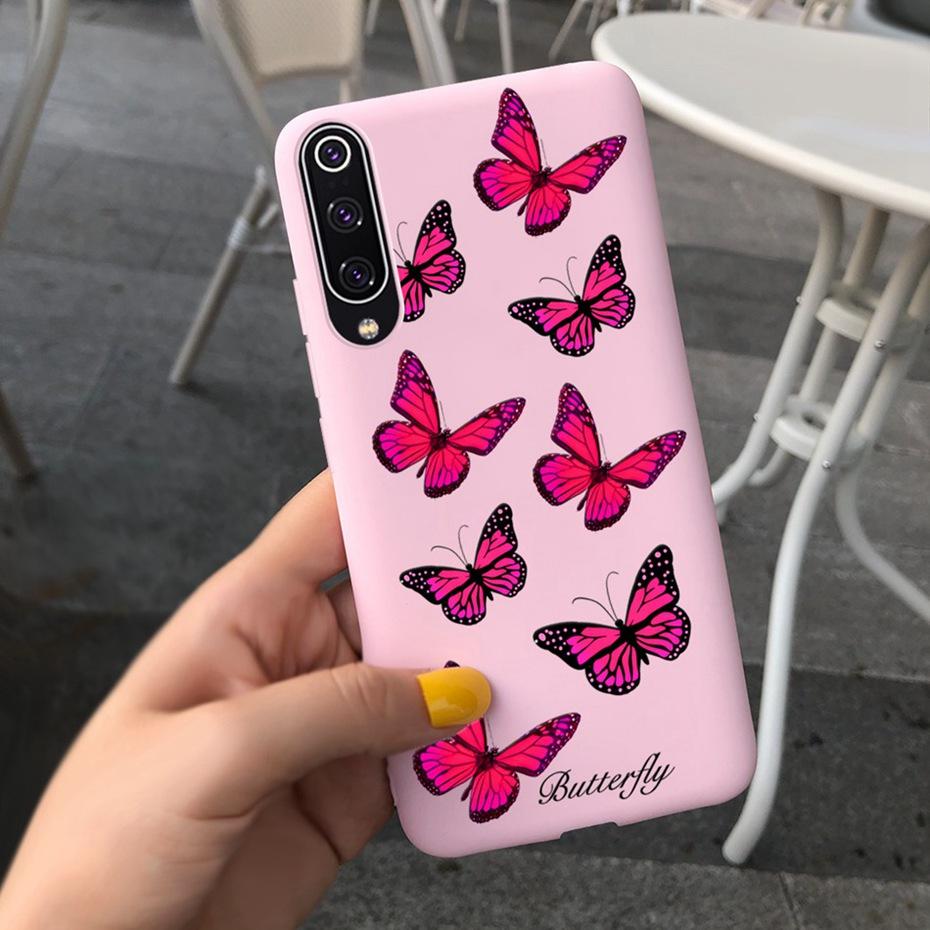 Phone Case For Xiaomi Mi 9 Lite Case Cute Silicone Back Cover For Xiaomi Mi 9 SE Mi9 9SE Mi9lite Phone Shell Soft TPU Bumper